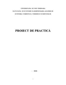 Practică la Camera de Comerț, Industrie și Agricultură Timișoara - Pagina 1