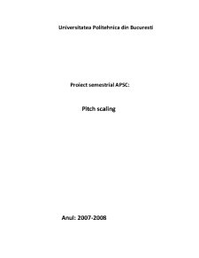 Proiect Semestrial APSC - Pitch Scaling - Pagina 1