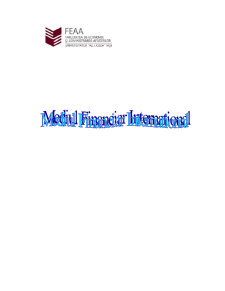 Mediul financiar internațional - Pagina 1