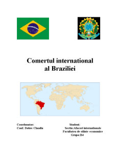 Comerțul internațional al Braziliei - Pagina 1
