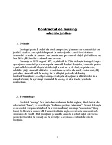 Contractul de Leasing Efectele Juridice - Pagina 3