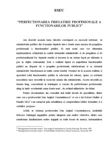 Perfecționarea pregătirii profesionale a funcționarilor publici - Pagina 1