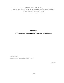 Proiect Structuri Hardware Reconfigurabile - Pagina 1