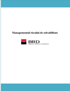 Managementul Riscului de Solvabilitate la BRD - Pagina 1
