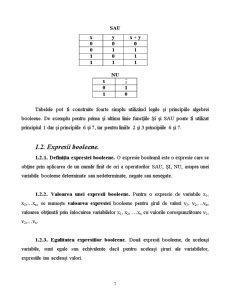 Noțiuni de Algebră Booleană - Pagina 2
