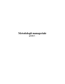 Metodologii Manageriale - Media On SA - Pagina 1