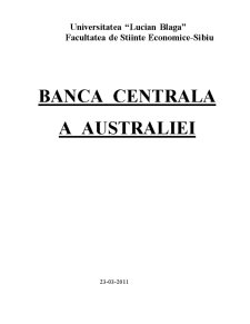 Banca Centrală a Australiei - Pagina 1