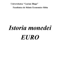 Istoria Monedei Euro - Pagina 1