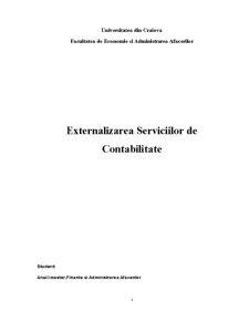Externalizarea Serviciilor de Contabilitate - Pagina 1