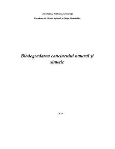 Biodegradarea Cauciucului - Pagina 1