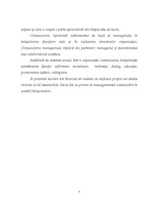 Managementul resurselor umane - comunicarea managerială la SC Automobile Dacia, membră a grupului Renault - Pagina 4