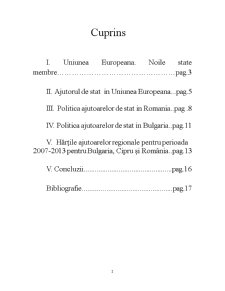 Politica ajutoarelor de stat în noile state membre UE - Pagina 2