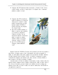 Program de marketing pentru lansarea apei minerale dorna pe piața din Franța - Pagina 5