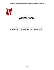 Monografie - Sistemul Bancar al Austriei - Pagina 1