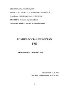Fondul Social European FSE - Pagina 1