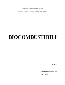 Biocombustibili - Pagina 1