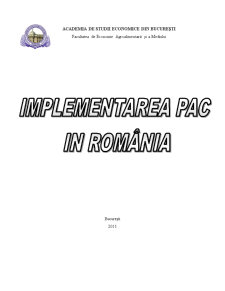 Implementarea PAC în România - Pagina 1
