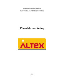 Plan de Marketing Altex - Pagina 1
