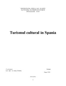 Turismul Cultural în Spania - Pagina 1