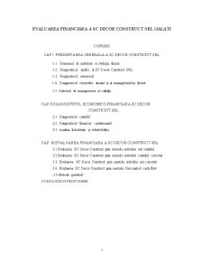 Evaluarea financiară a SC Decor Construct SRL - Pagina 2