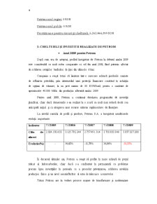 Analiza costurilor unei întreprinderi - SC Petrom SA - România - Pagina 5