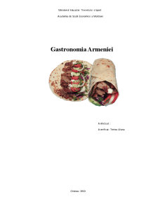 Gastronomia în Armenia - Pagina 1