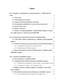 Organizare și conducerea gestiunii finaciare la o instituție din domeniul învățământului - Scoala nr.6 Mihai Eminescu Vaslui - Pagina 2
