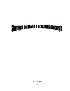 Strategia de brand a orașului Edinburgh - Pagina 1