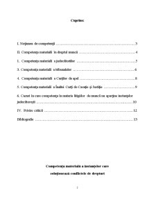 Competența Materială a Instanțelor care Soluționează Conflictele de Drepturi - Pagina 2