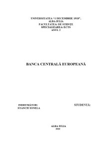 Banca Centrală Europeană - Pagina 1