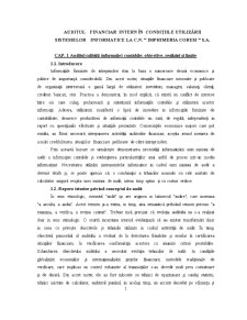 Auditul financiar intern în condițiile utilizării sistemelor informatice la CN Imprimeria Coresi SA - Pagina 1