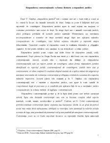 Răspunderea Contravențională ca Formă Distinctă a Răspunderii Juridice - Pagina 1