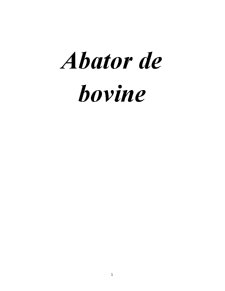 Abator de Bovine - Pagina 1