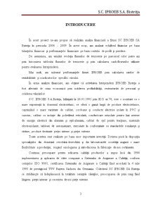 Analiza Performanței Financiare a Întreprinderii SC Iproeb SA Bistrița - Pagina 3