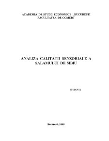 Analiza calității senzoriale a salamului de Sibiu - Pagina 1