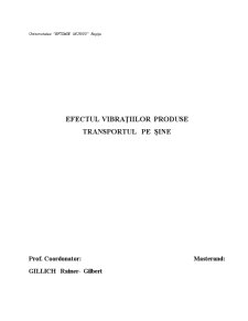 Efectul vibratiillor produse de trasportul pe sine - Pagina 1