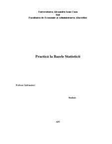 Practică la Bazele Statisticii - Pagina 1