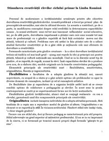 Stimularea creativității elevilor ciclului primar la limba română - Pagina 1