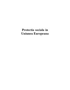 Protecția socială în Uniunea Europeană - Pagina 1