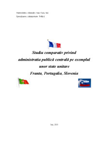 Studiu Comparativ Privind Administratia Publică Centrală pe Exemplul unor State Unitare - Pagina 1