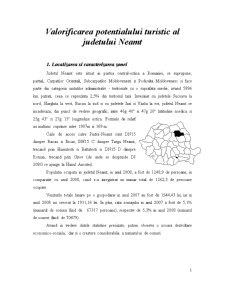 Valorificarea potențialului turistic al Județului Neamț - Pagina 1