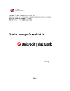 Studiu monografic Țiriac Bank - Pagina 1