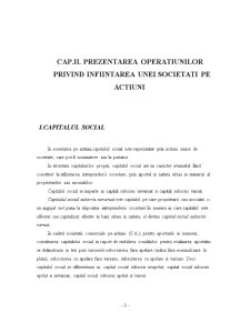 Prezentarea operațiunilor privind înființarea unei societăți pe acțiuni - Pagina 1