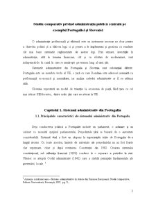 Studiu Comparativ privind Administrația Publică Centrală pe Exemplul Portugaliei și Sloveniei - Pagina 2