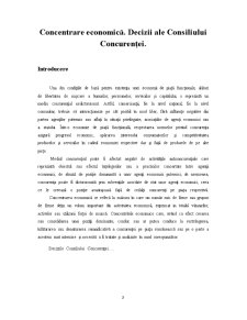 Concentrare economică - decizii ale consiliului concurenței - Pagina 2
