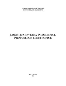 Logistica inversă în domeniul electrocasnicelor - Pagina 1