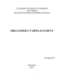 Organizer un Deplacement - Pagina 1