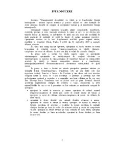 Managementul Operațiunilor cu Valută și al Transferurilor Bănești Internaționale pe Exemplul Băncii Transilvania - Pagina 3