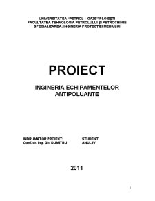 Ingineria Echipamentelor Antipoluante - Pagina 1