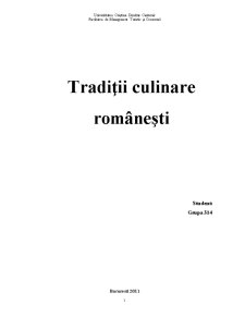 Tradiții Culinare Românești - Pagina 1